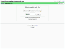 Tablet Screenshot of moodle.teachersdg.org
